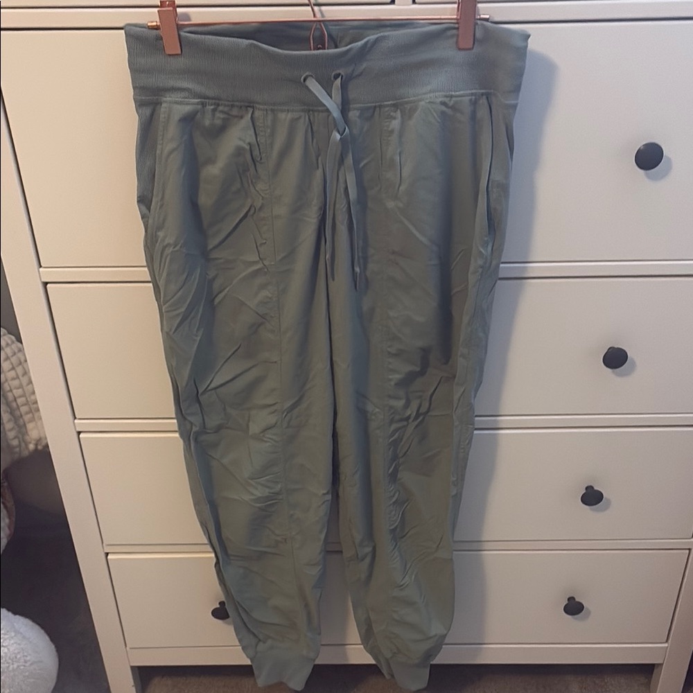 Olive Green Lululemon Dance Studio Jogger Pants